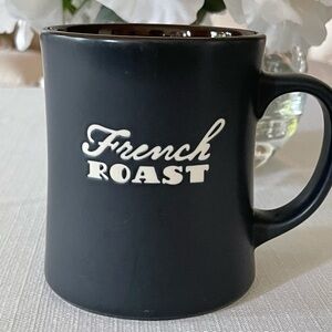 2011 Starbucks French Roast Dark Blue Coffee Mug With Brown Interior